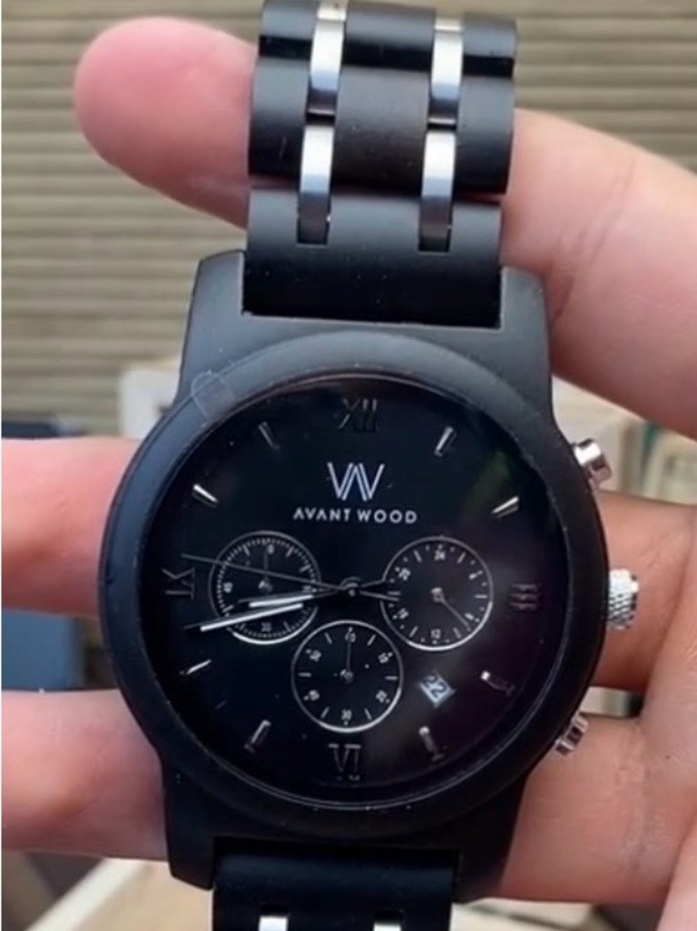 AVANTWOOD Chrono-S Ivory Black Watch